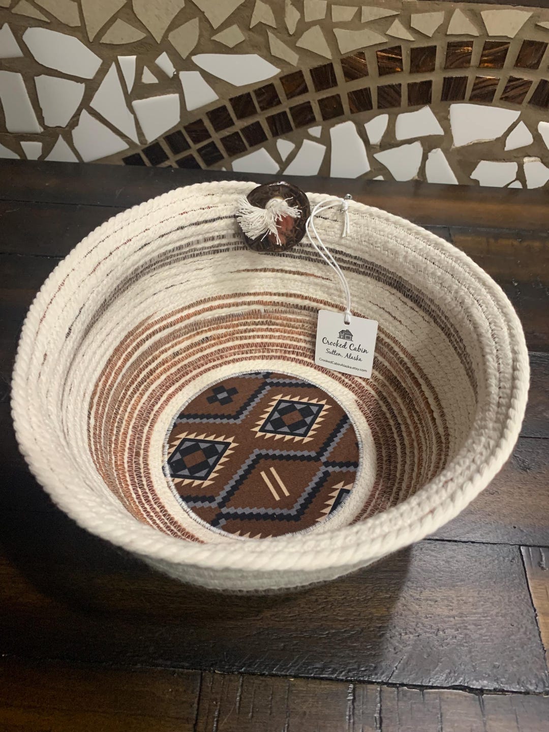 Aztec Kit Rope Rope Bowl, Aztec. Made in Alaska! - Etsy