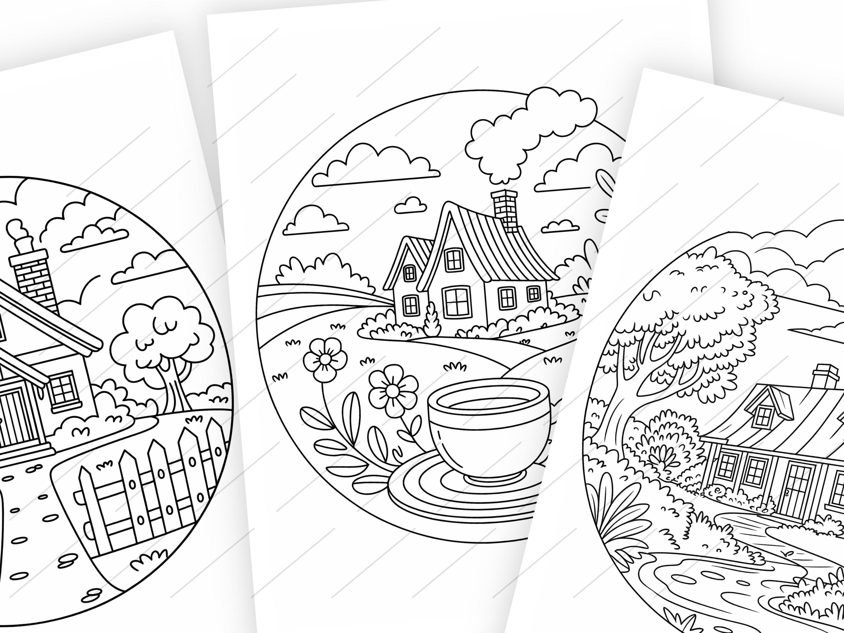 Delft-style Coloring Book: 20 Printable Pages (PDF Download) - Etsy UK