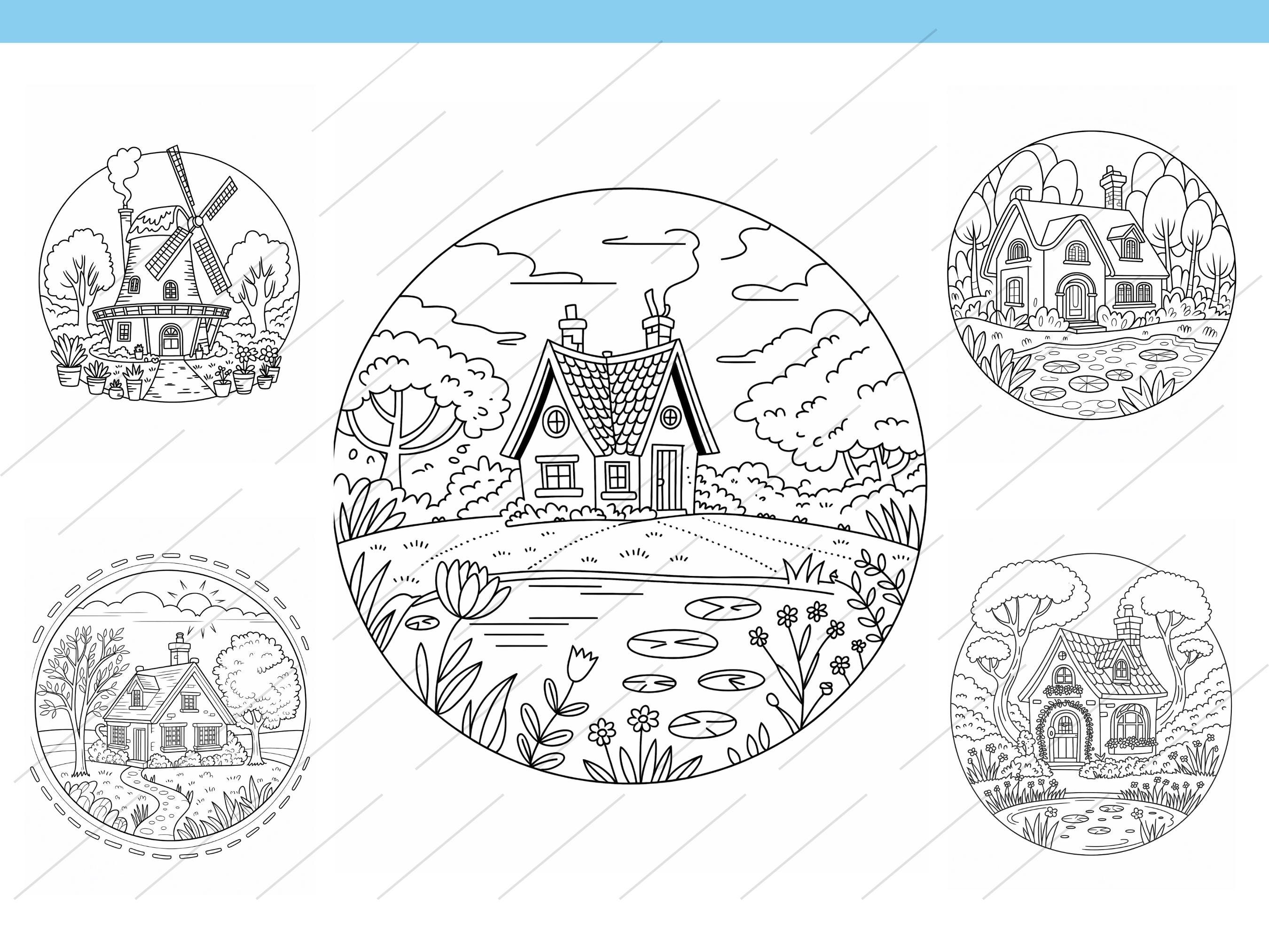 Delft-style Coloring Book: 20 Printable Pages (PDF Download) - Etsy UK