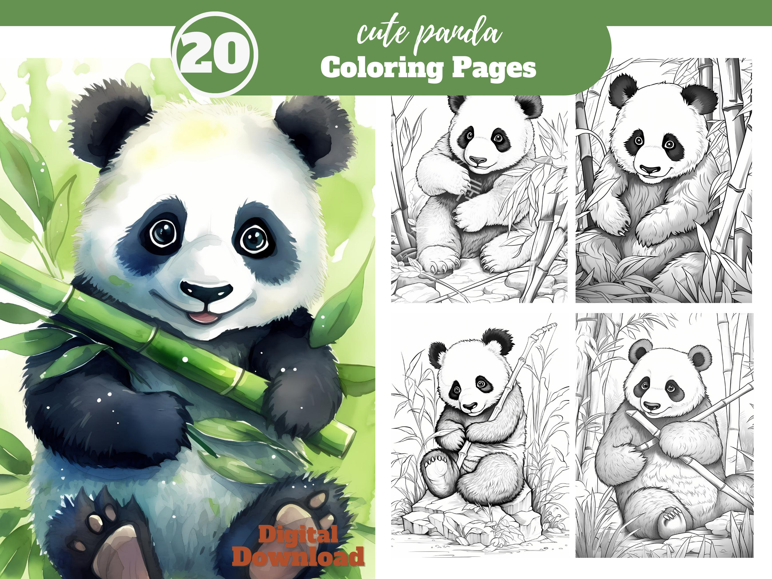Cute Panda Adult Coloring Pages 20 - Il Fullxfull.5475028739 Crgm