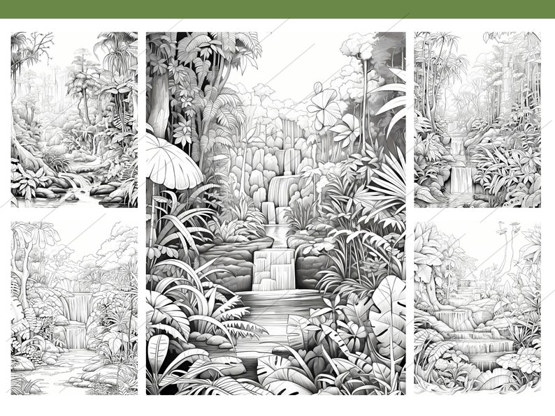 Libro para colorear de aventuras en la jungla divertido para todos/30 ...