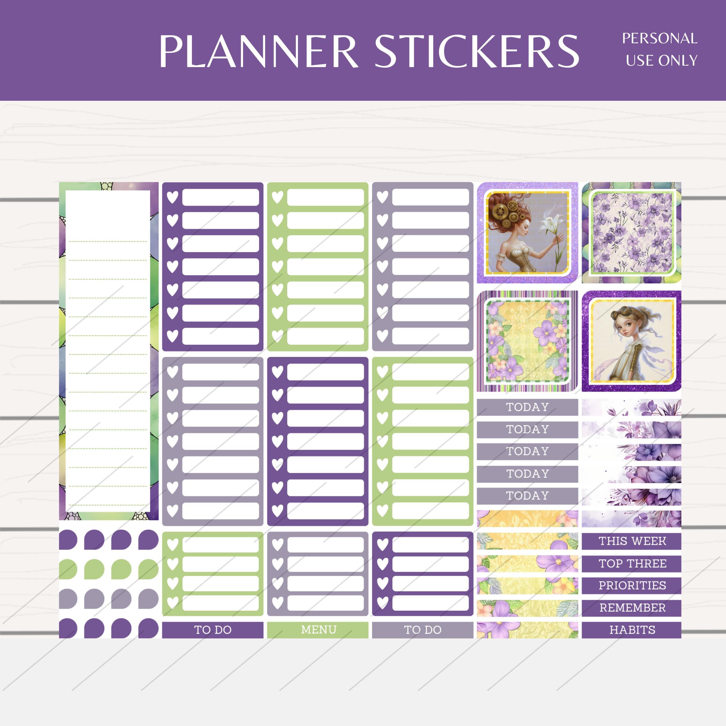 Happy Planner Mini Sticker Sheets (digital Download) - Etsy