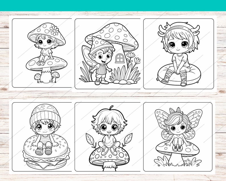 Pixie Life Coloring Book/25 Coloring Pages/digital Download - Etsy
