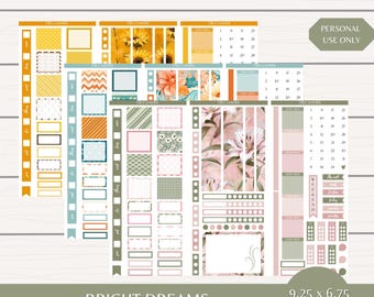 Bright Dreams: Hobonichi Weeks Planner Stickers (Digital Download)