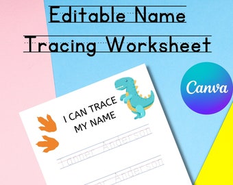 Hoja de trabajo de seguimiento de nombres personalizados Práctica de escritura a mano Descarga de seguimiento de nombres personalizados Práctica de nombres para jardín de infantes