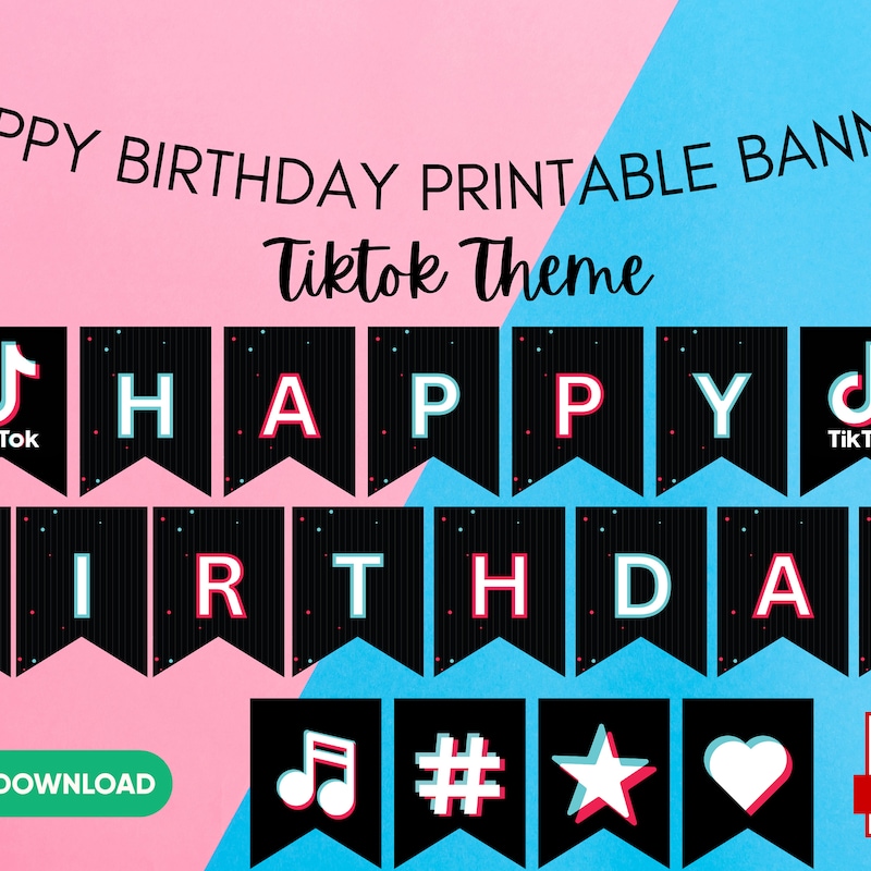 Tiktok Banners - Etsy