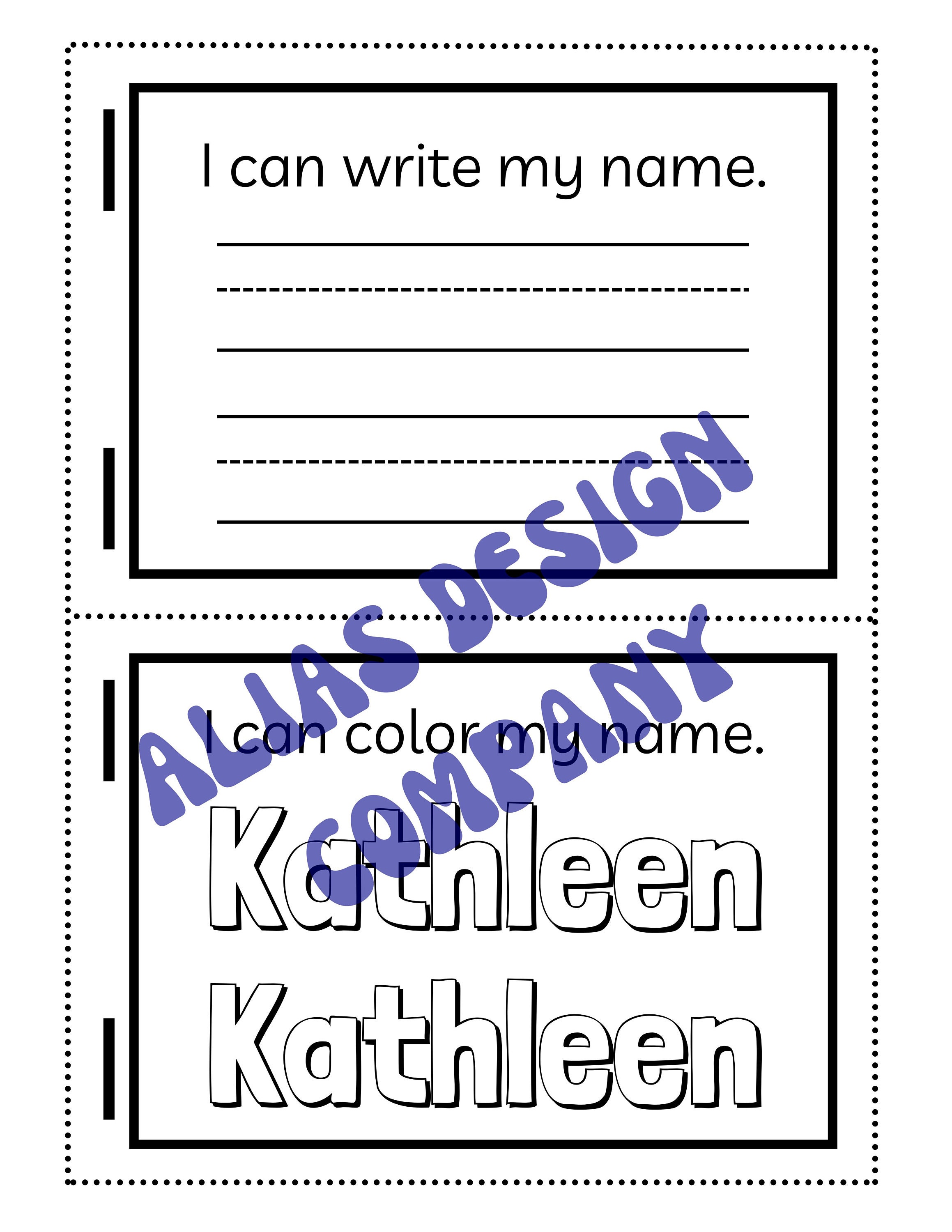 Custom Name Tracing Book Handwriting Practice Book Custom Etsy