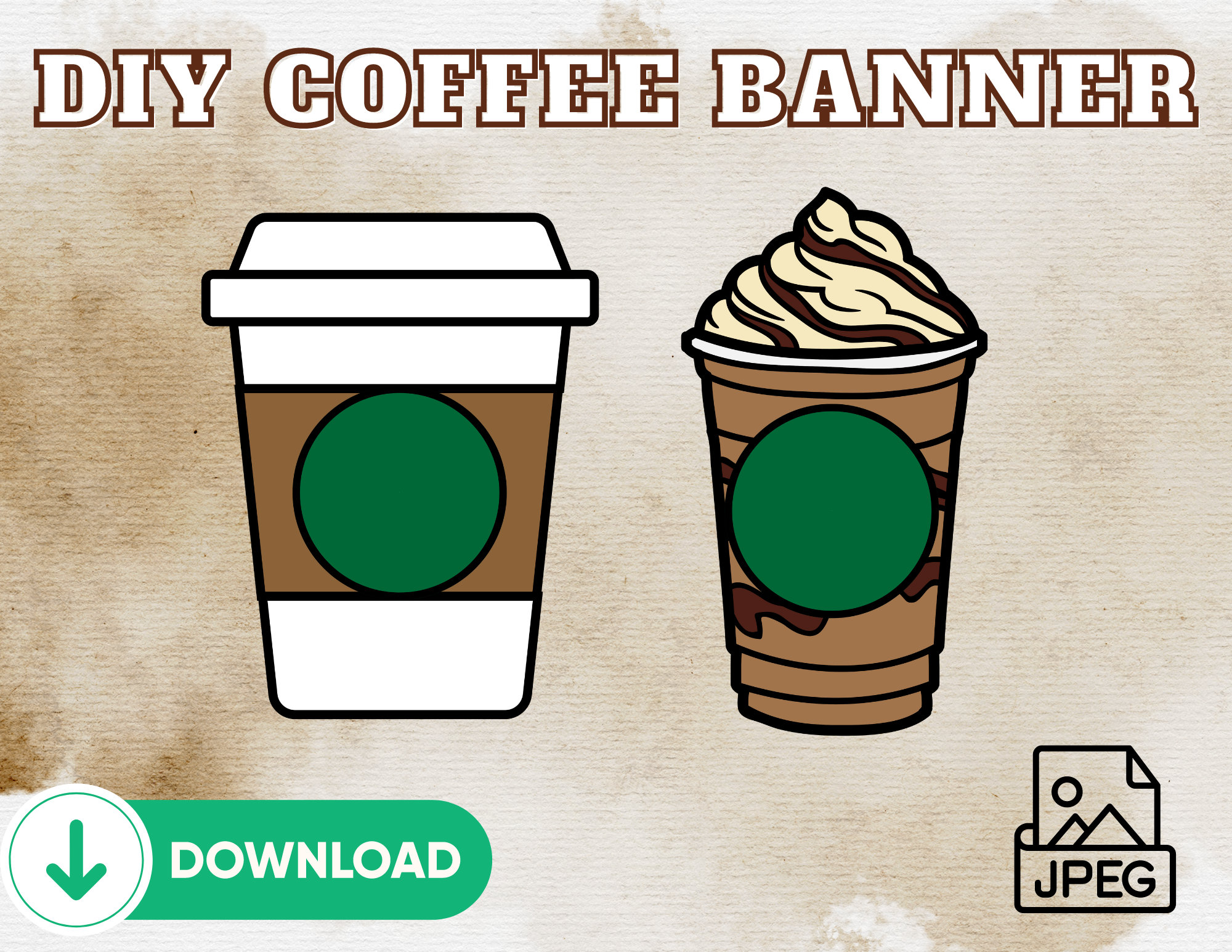 Frappuccino Cup - Etsy