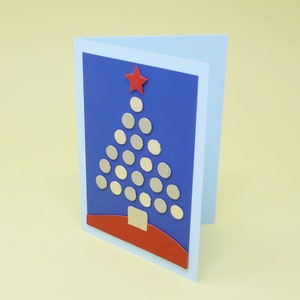 Christmas Cards Set of 8 Handmade in Italy with leather image 3