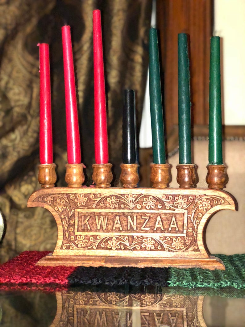 Crochet Kwanzaa Mkeka Mat Table Mat Handmade Mkeka Etsy
