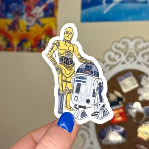 R2D2 and C3PO Sticker | Star Wars Stickers | Star Wars Droids | Droids Sticker