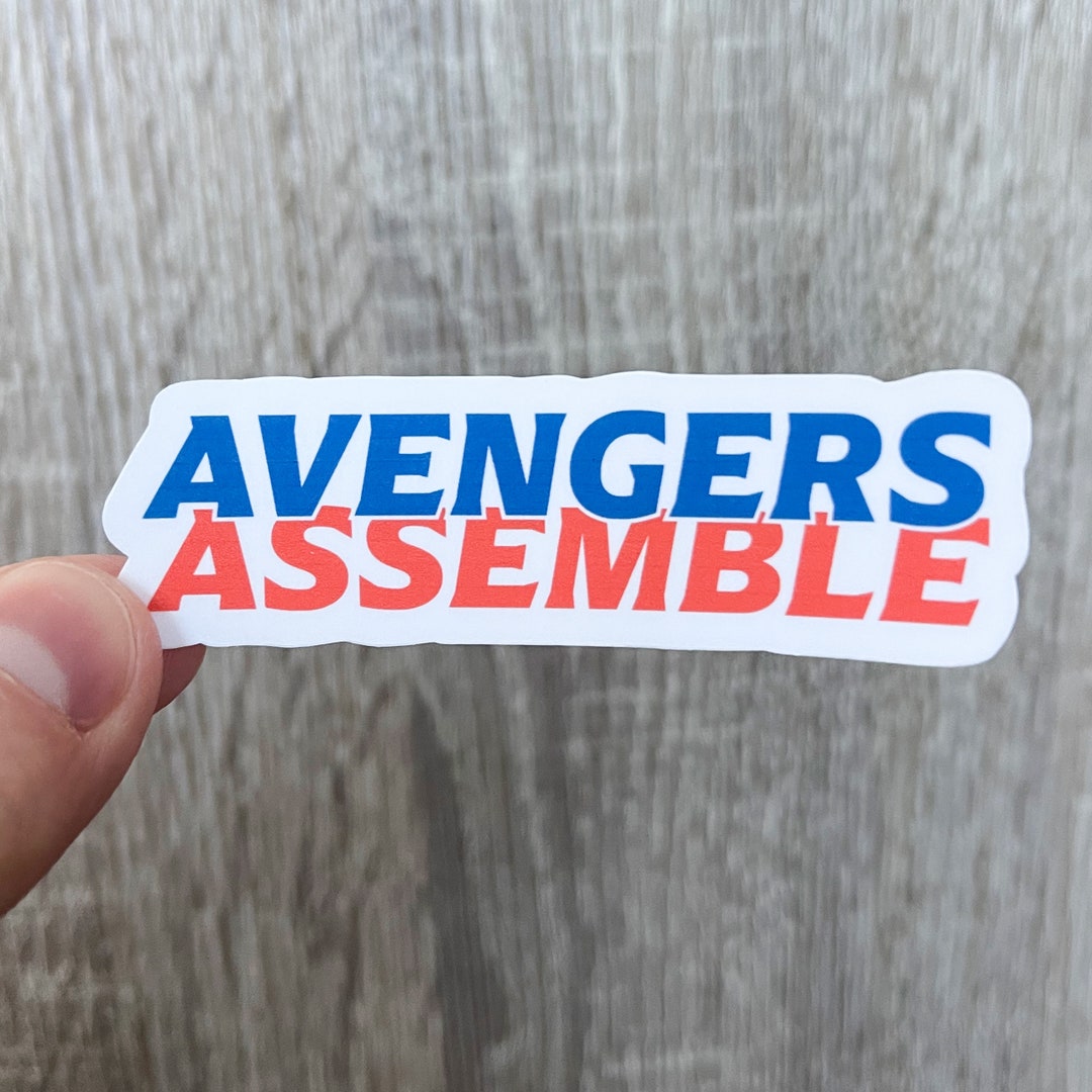 Avengers Assemble Sticker Avengers Sticker MCU Inspired Etsy
