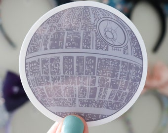 Death Star Sticker| Star Wars Galactic Empire| Star Wars Sticker| Darth Vader Sticker