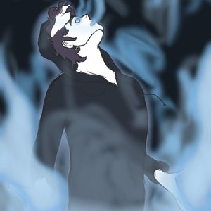 He&#39;s going ghost! - William Wisp, JRWI print
