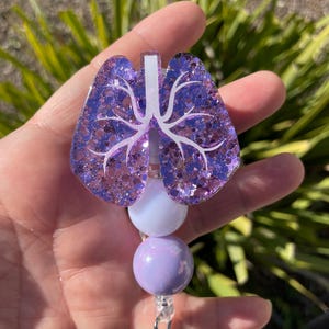 Lung Badge Reel, Pulmonologist Badge Reel, Respiratory Therapist Gifts, Lung Doctor Gift, Pulmonology Respiratory Therapist Gifts, RT Badge