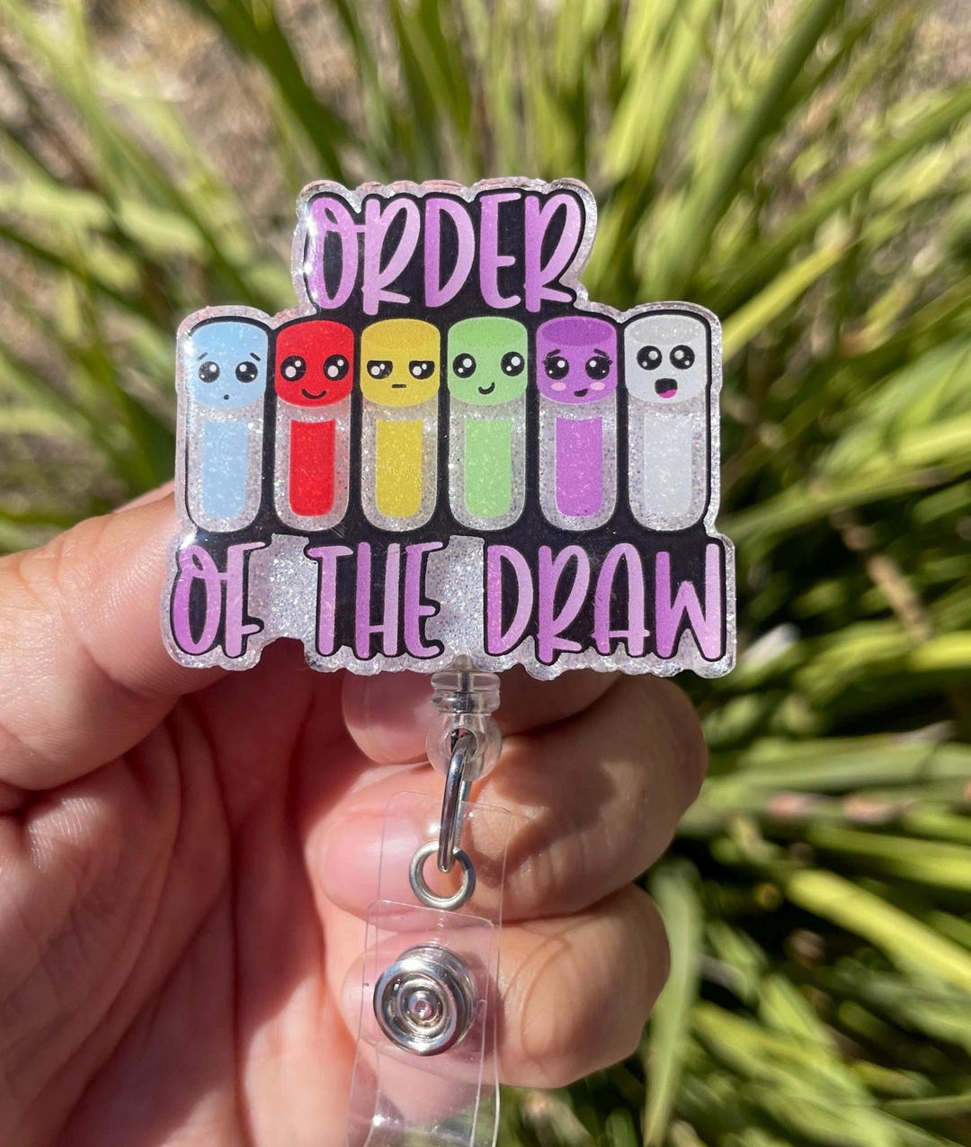 Order of the Draw Badge Reel, Phlebotomist Badge Reel, Phlebotomy Gifts ...