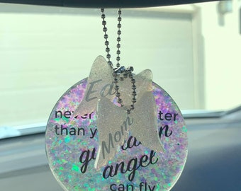 Guardian Angel Car Charm, Car Charms Rear View Mirror, Guardian Angel Driver, Gift for New Driver, Memorial Gift, Birthday Gift for Women