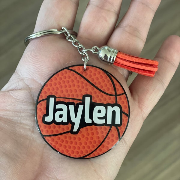 Basketball Keychain - Etsy