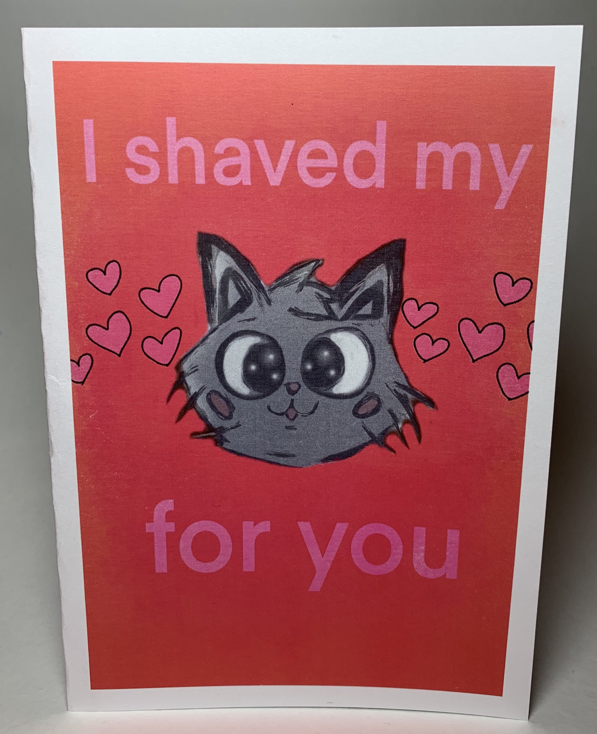 Cute And Funny I Shaved My Pussy For You Valentines Day Card  Etsy
