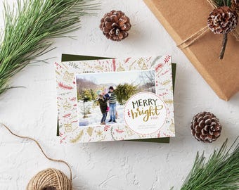 Merry & Bright Christmas Card