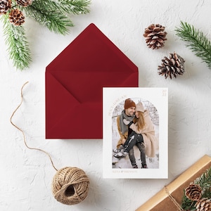 Carte de Noël paix, amour, joie
