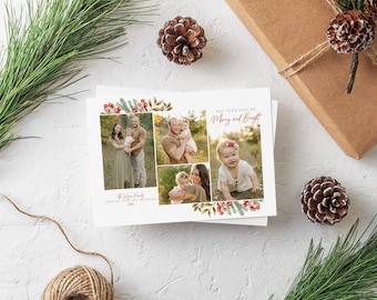 Merry and Bright Christmas Card