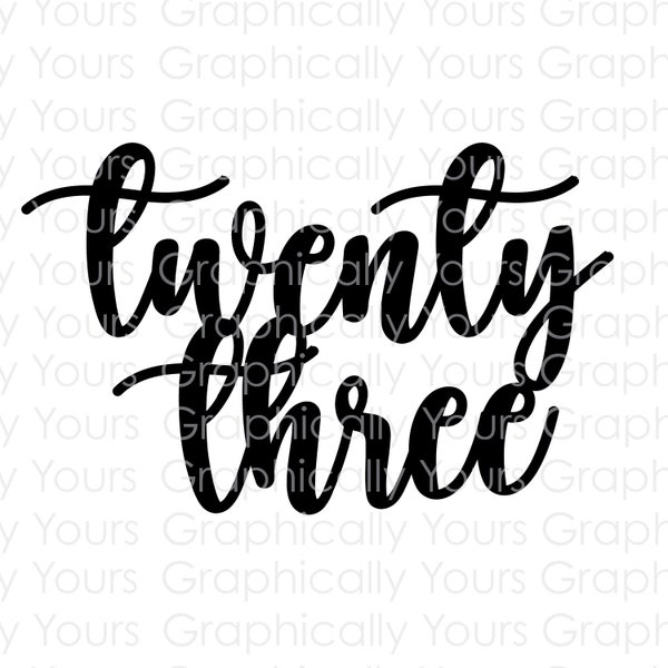 Twenty-Three SVG