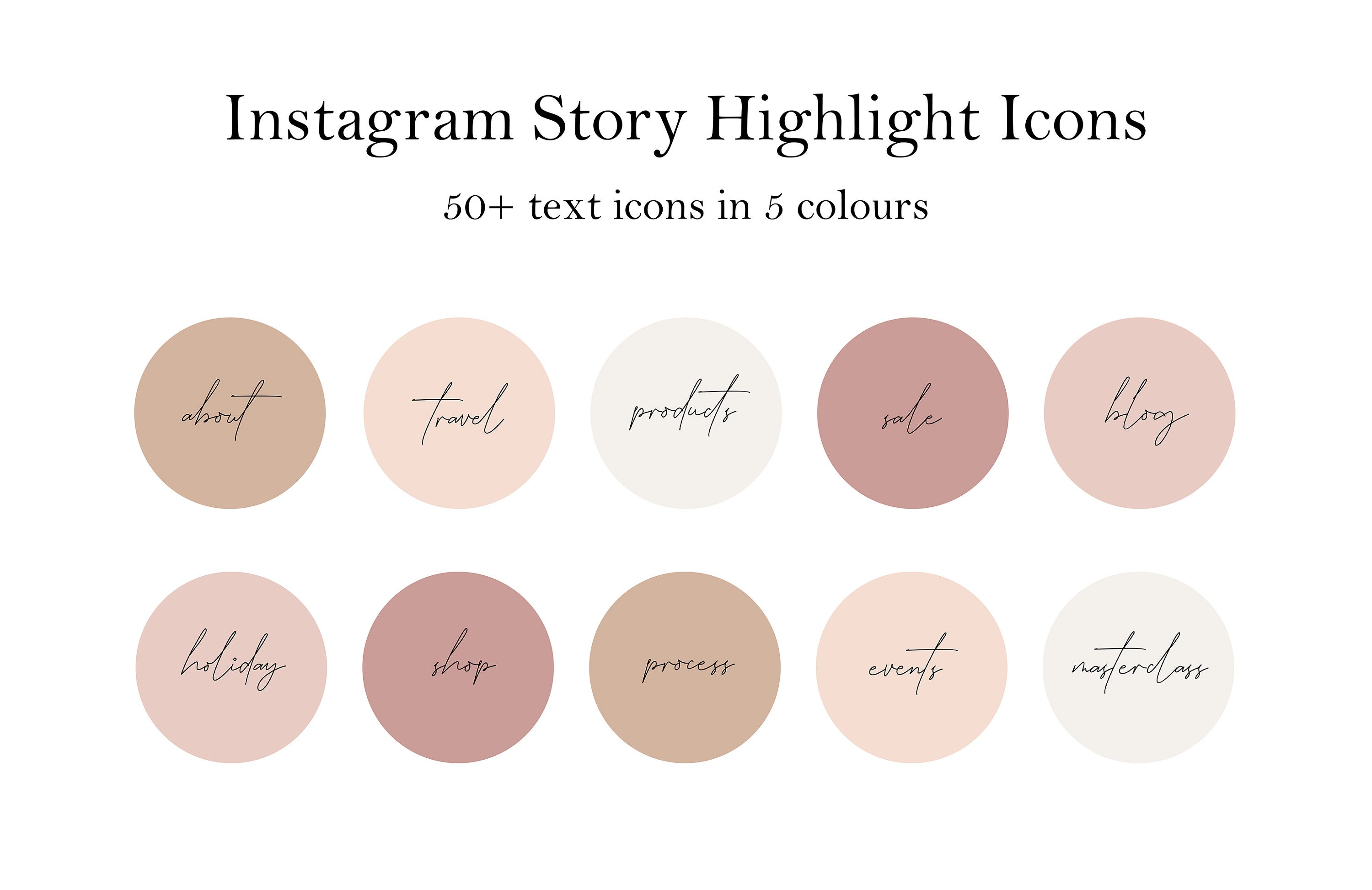 Instagram Story Highlight Cover Icons 50 Highlight cover | Etsy