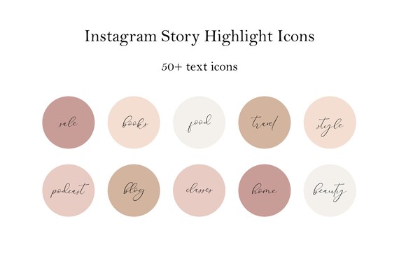 Instagram Story Highlight Cover Icons 50 Highlight cover | Etsy