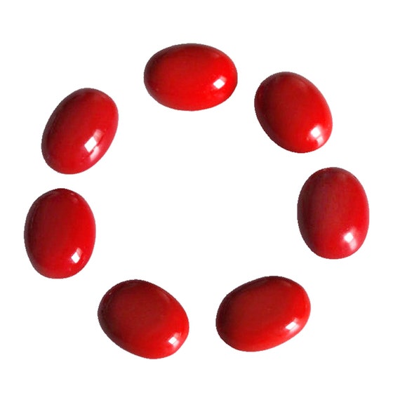 Gorgeous Lot 10 Pcs Original Red Coral Cabochon Round Gemstone 12 X 12 MM Coral Round Gemstone Natural Red Coral Cabochon Round Loose Gems