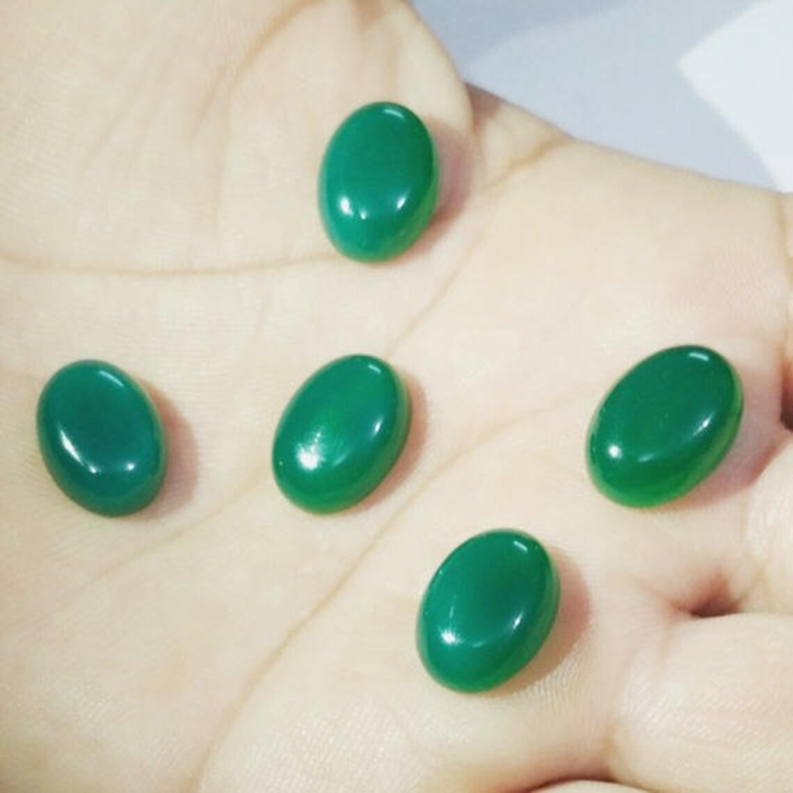 Sale GREEN ONYX Gemstone Loose Onyx Stones Approx 10 x 14 MM Etsy