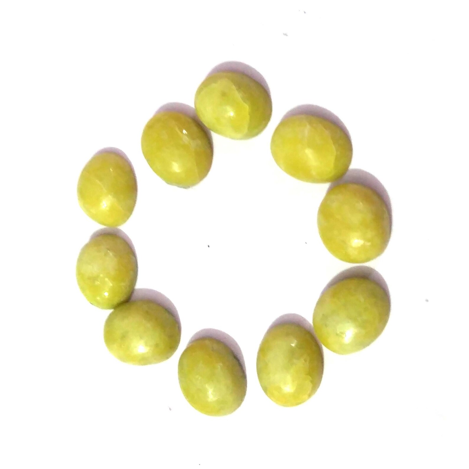 Stunning 10 Pieces Natural Yellow Serpentine gemstone 8 x 10 Etsy