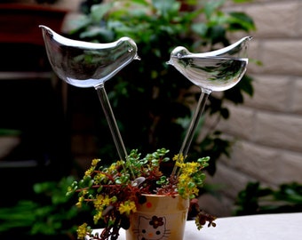 oiseau d'eau pour plante en verre, arrosoirs, arrosage automatique, plante à fleurs, dispositif d'arrosage, bidon d'eau, jardinage, pot de fleur suspendu, goutte d'eau