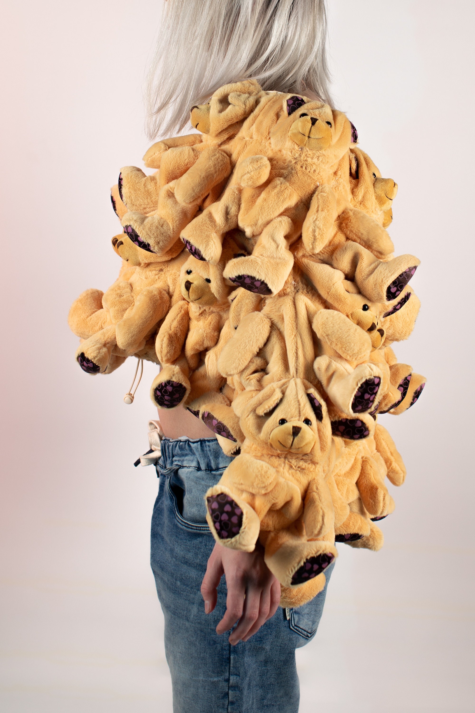 Fur Coat Jacket Teddy Bears Animal Toy Style Fashion Cute Etsy