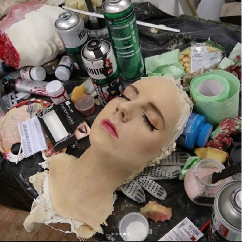 Realistic copy of human FX props severed head corpse Etsy