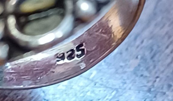 Red Coral Stone Bezel Set And Centered In A Scall… - image 6