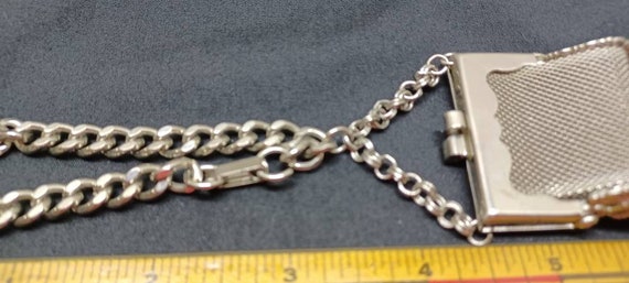 Vintage Silvertone Chain Linked Charm Bracelet Wi… - image 8