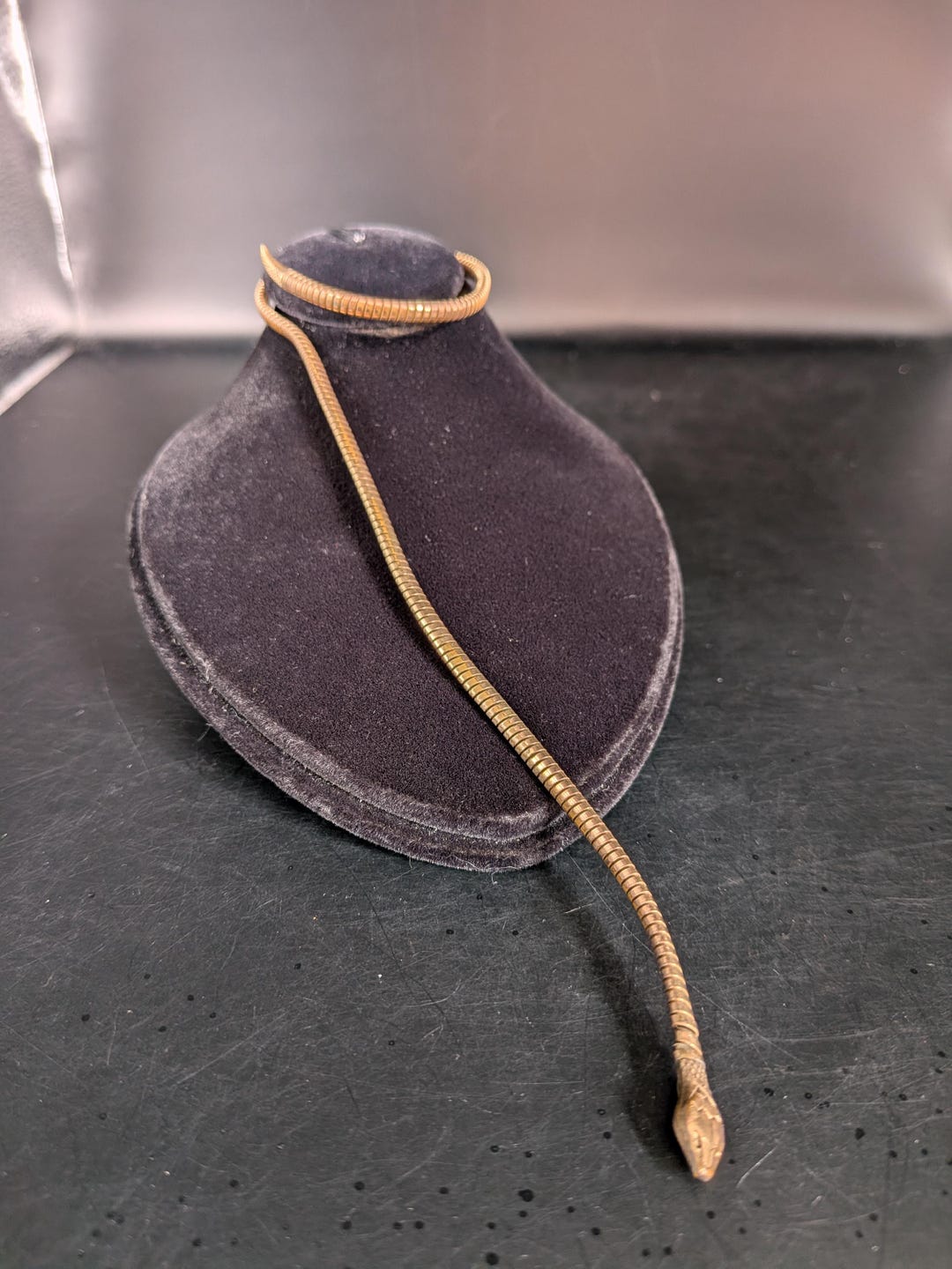 Snake Serpent Vintage Bracelet Marked German Rolled Gold #773