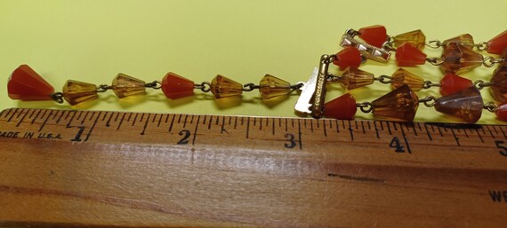 Two Stranded Dangle Necklace In Pretty Fall Color… - image 7