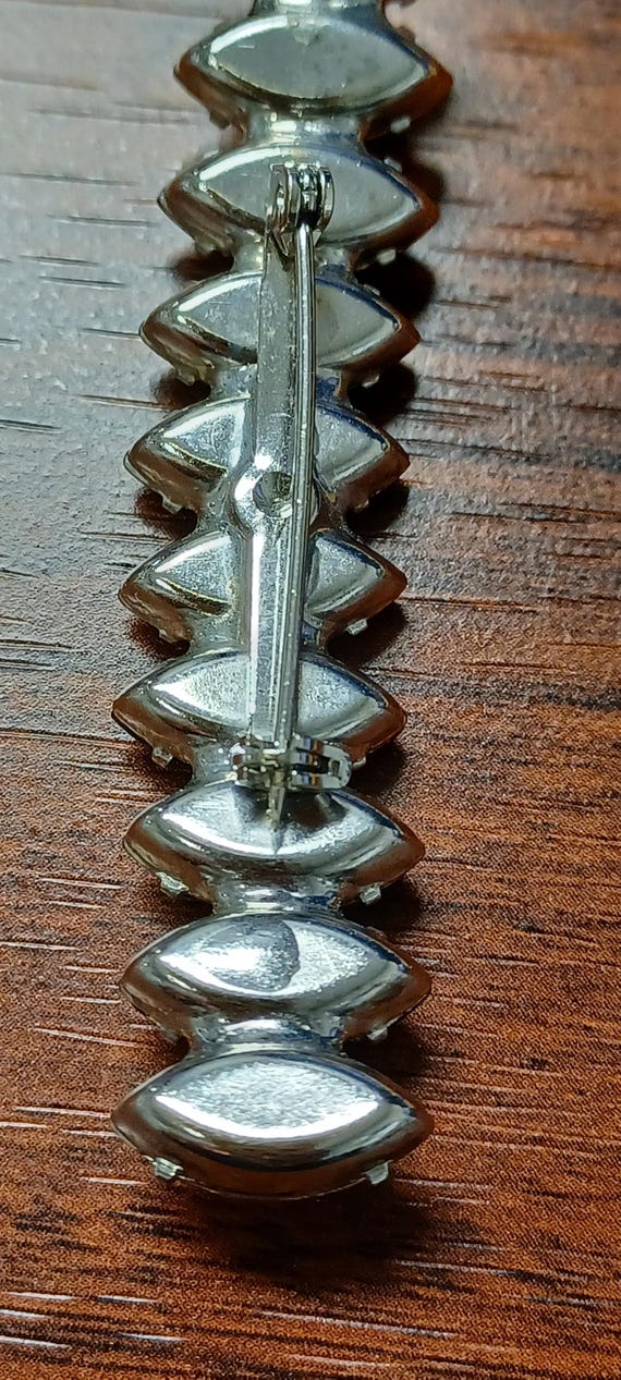 Large Ruby Red And Clear Faceted Glass Rhinestone… - image 7