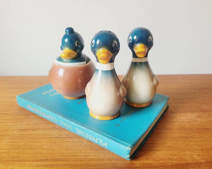Goebel Cruet Set in the Shape of 3 Ducks. Vintage West German Etsy