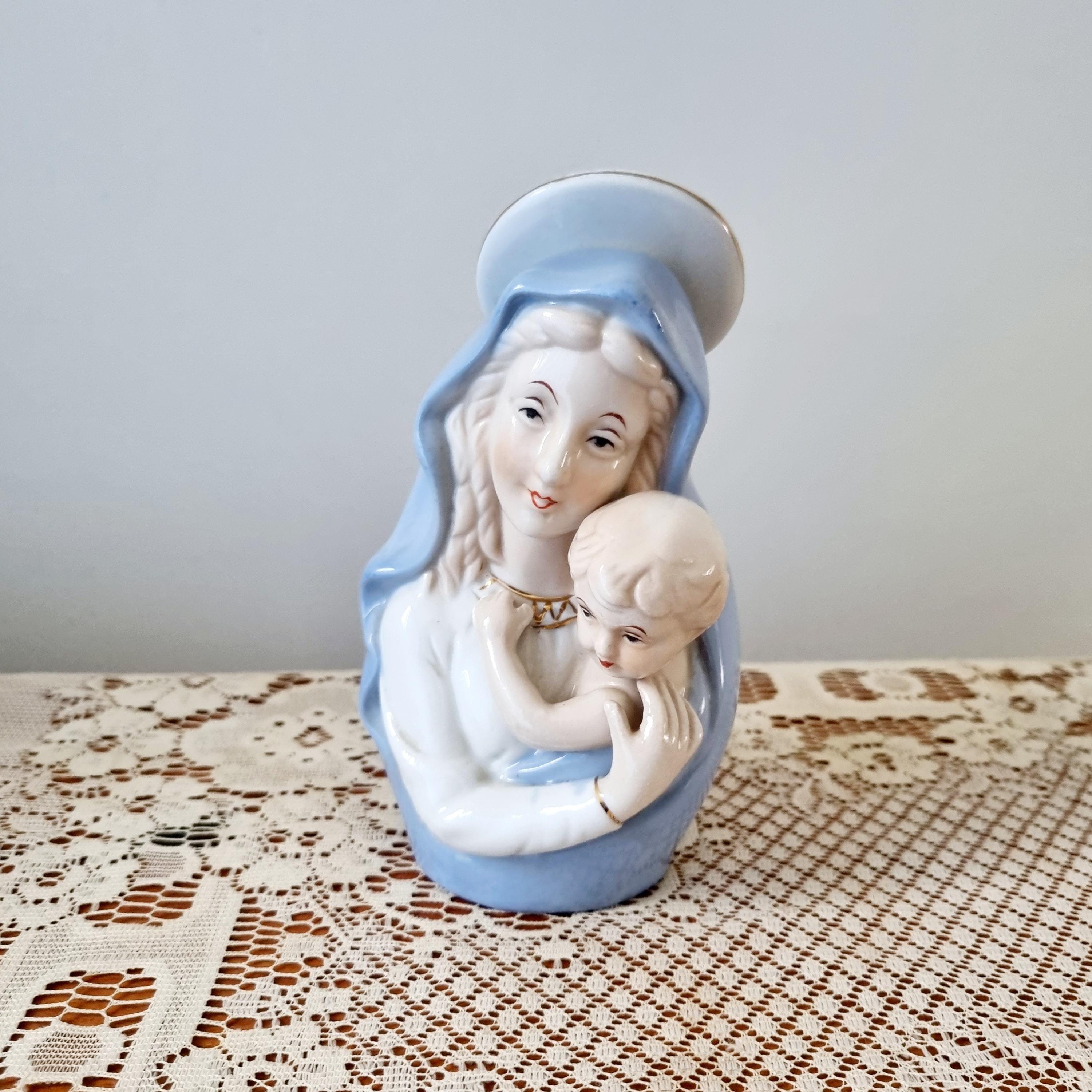 アンティーク マドンナ 聖母マリア像 キリスト ビンテージ レトロ 昭和