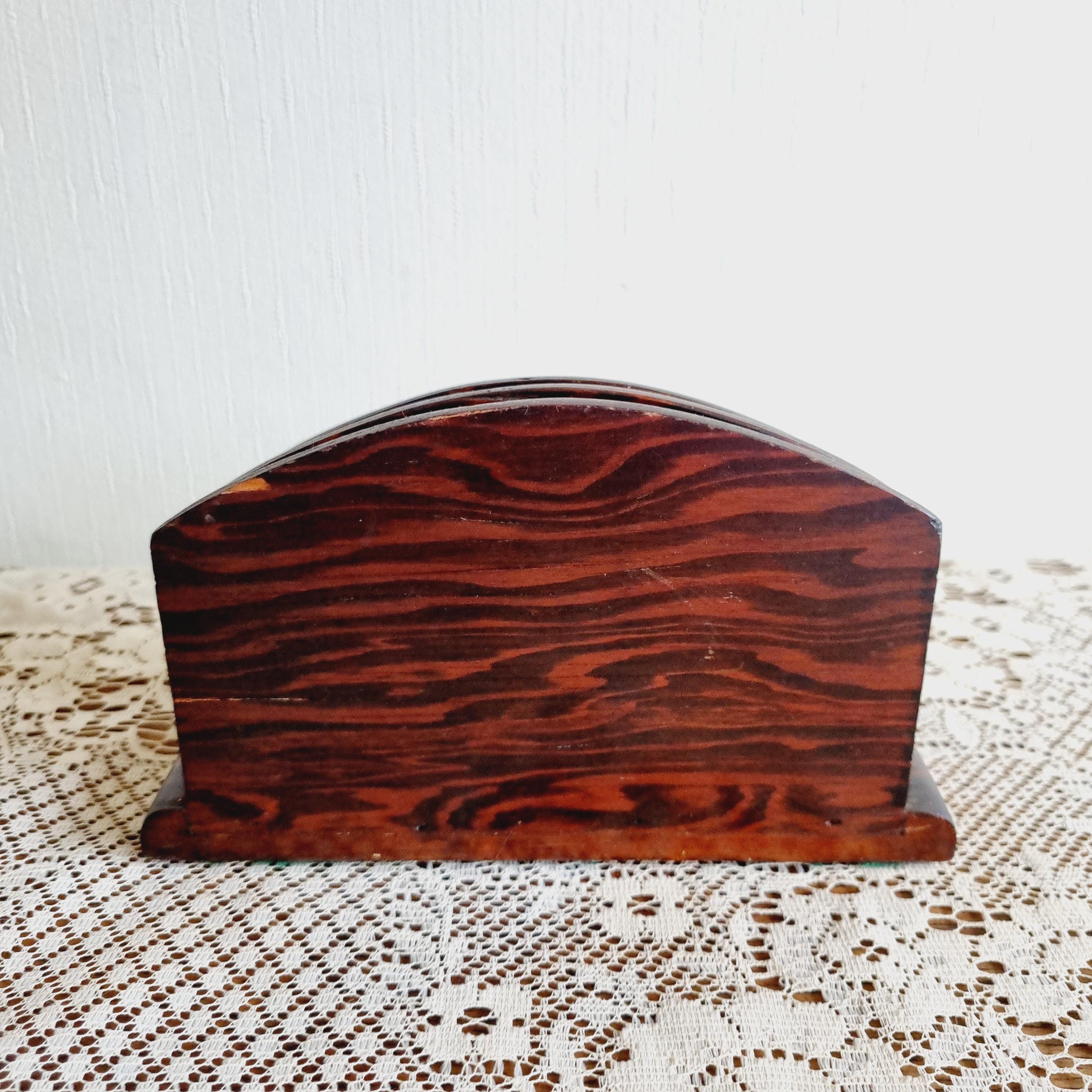 ヴィンテージ　木製　レターラック　卓上オーガナイザー ヴィンテージ木製レターラック/オーガナイザー - Etsy 日本