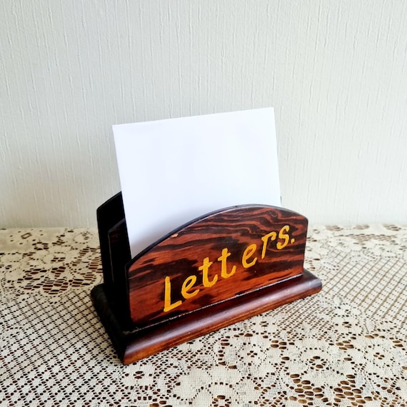 ヴィンテージ木製レターラック/オーガナイザー - Etsy 日本