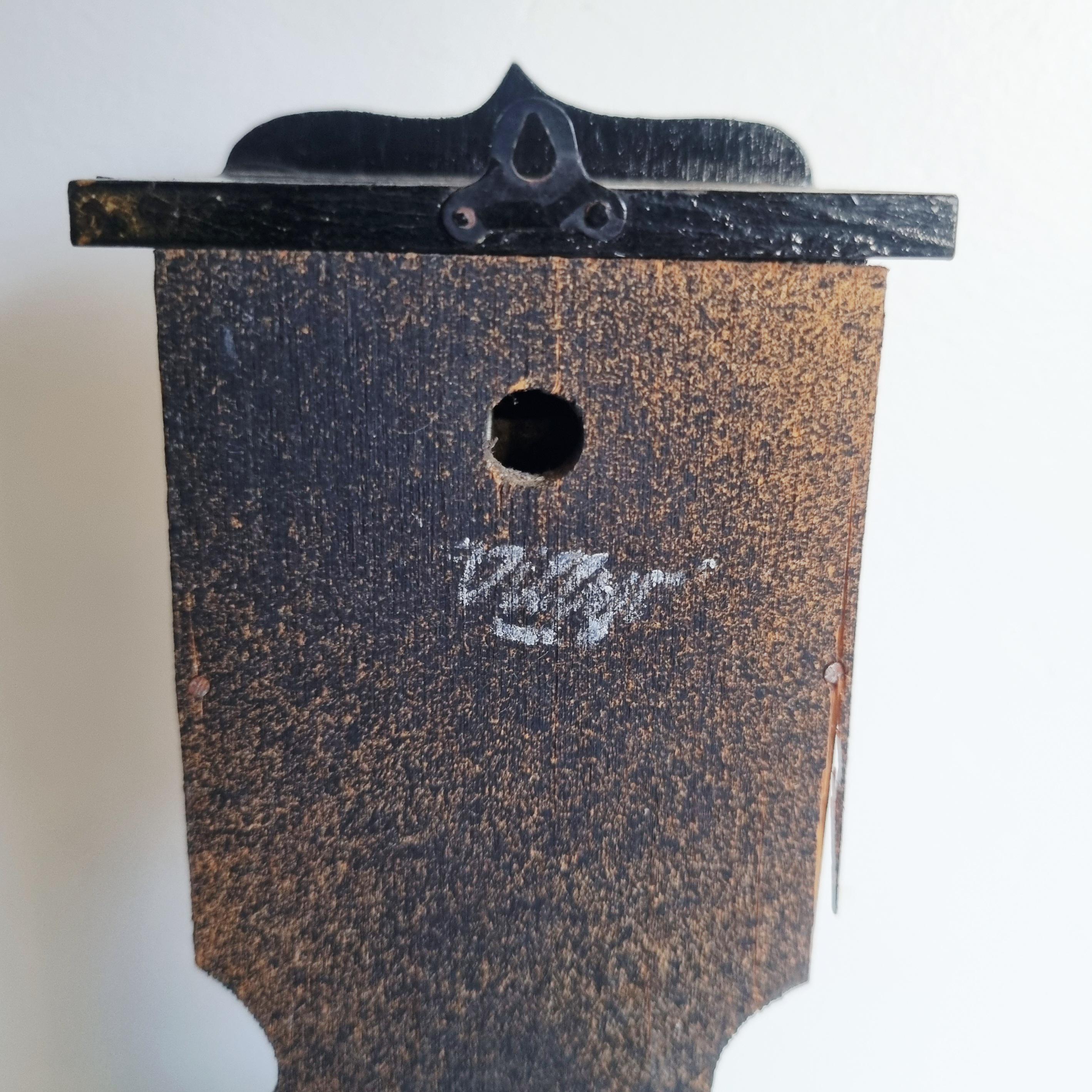 Vintage German Folk Art Minature Grandfather Clock With Winding Key ...