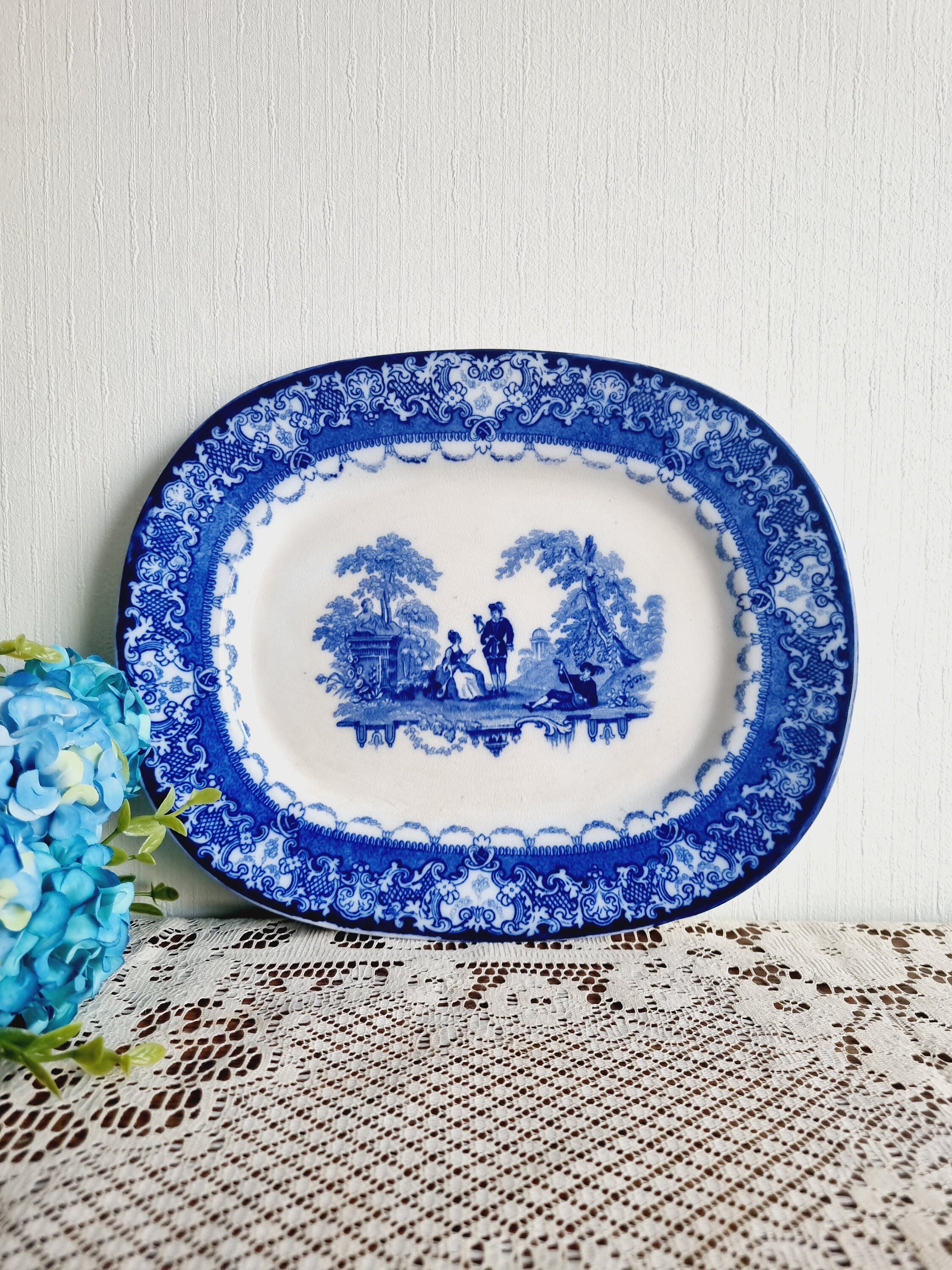 Doulton flow blue - Etsy 日本