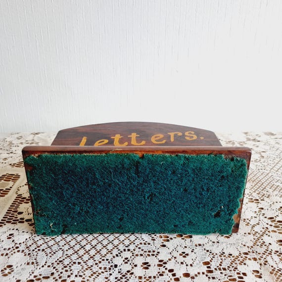 ヴィンテージ　木製　レターラック　卓上オーガナイザー ヴィンテージ木製レターラック/オーガナイザー - Etsy 日本