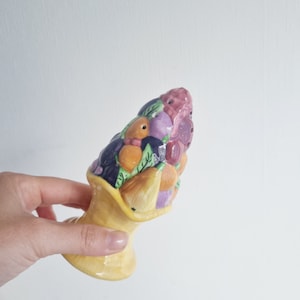 Vintage ceramic floral sugar shaker by Carltonware &#39;fruit basket&#39; range