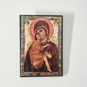 Vintage Madonna and child art/icon