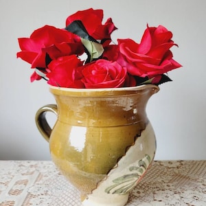 Large handmade Romanian pottery jug/vase